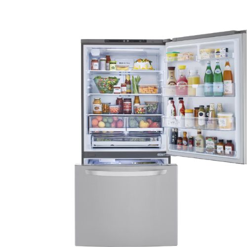 LG 33 Inch Bottom-Freezer Stainless Steel Refrigerator 26 Cu.Ft. LRDC2603S