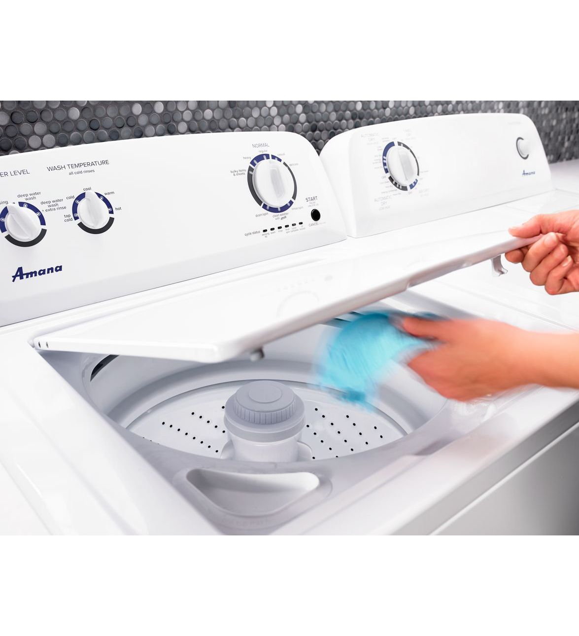 Amana Top Load Washer White 4.0 Cu.ft. Previously Owned NTW4516FW