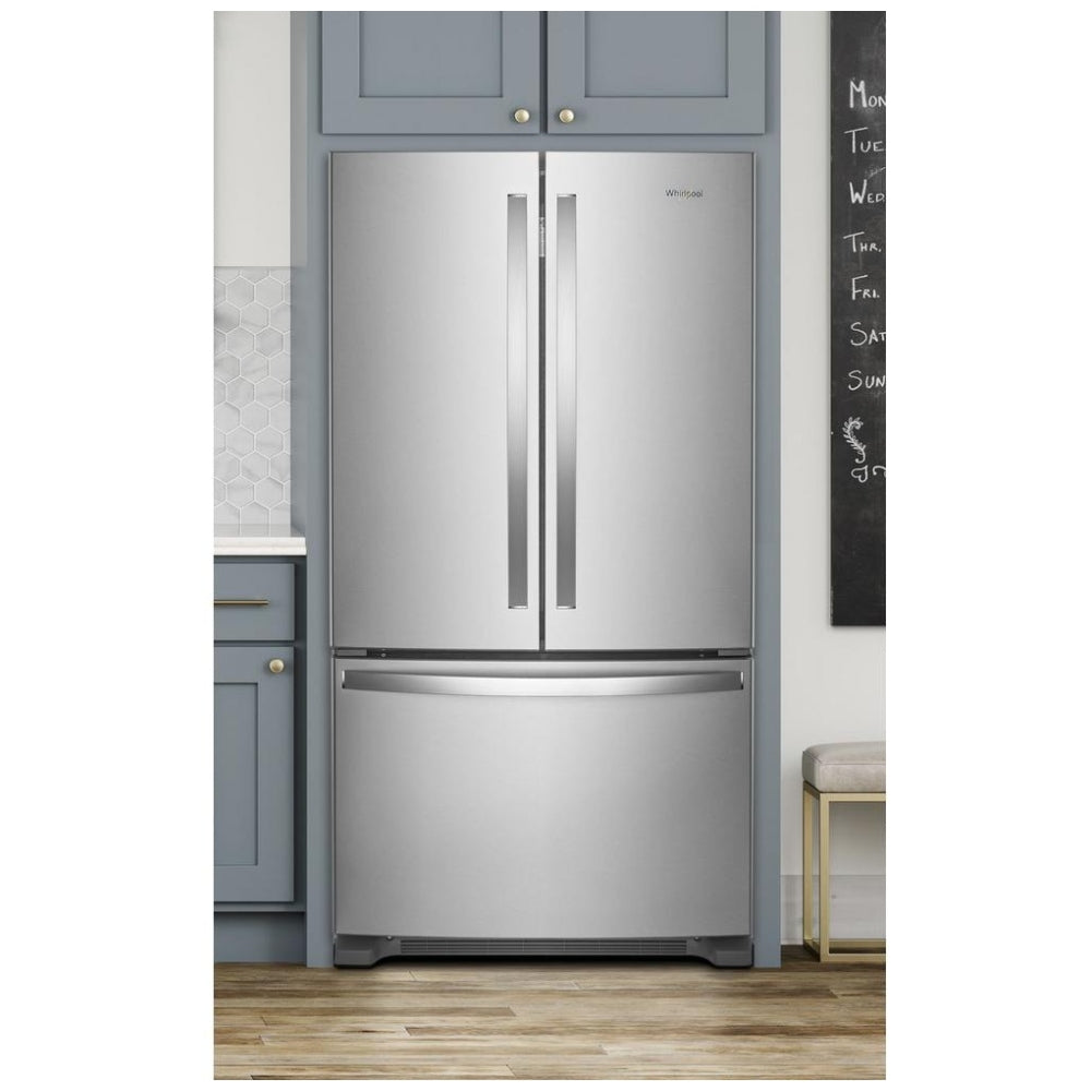 Whirlpool WRF540CWHZ 36" Counter-Depth French Door Refrigerator – 20 Cu. Ft. – Fingerprint-Resistant Stainless Steel
