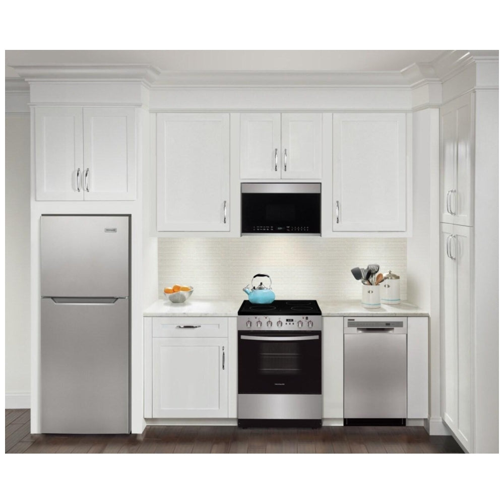Electrolux FCFE242CAS Front Control Electric Range with 5.4 cu. ft. capacity, ceramic glass cooktop, and advanced cooking features for precision and efficiency