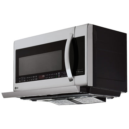 LG Over the Range Microwave, 2.2 cu. ft. Capacity, 400 CFM, 1000W Watts, LED, 30" LMV2257BD