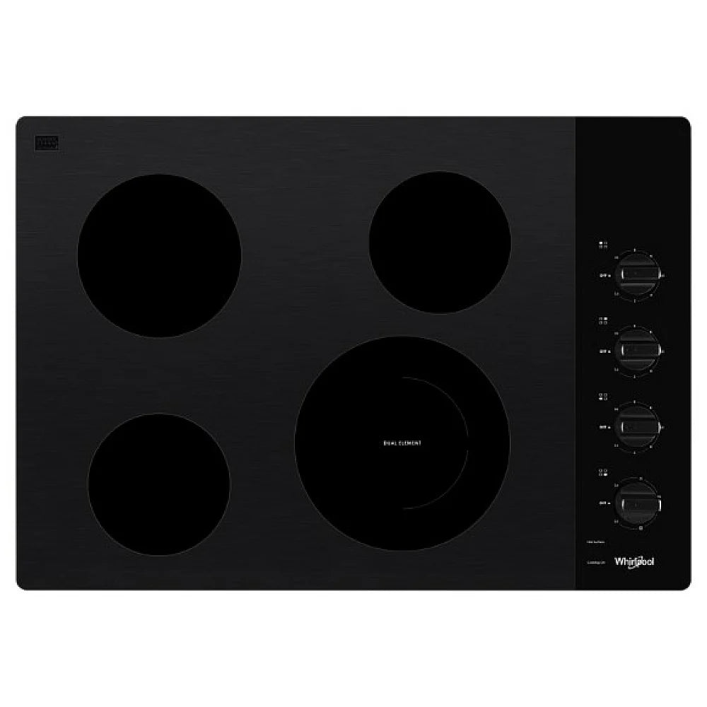 Whirlpool 30 Inch Electric Ceramic Glass Cooktop WCE55US0HB