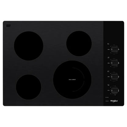 Whirlpool 30 Inch Electric Ceramic Glass Cooktop WCE55US0HB