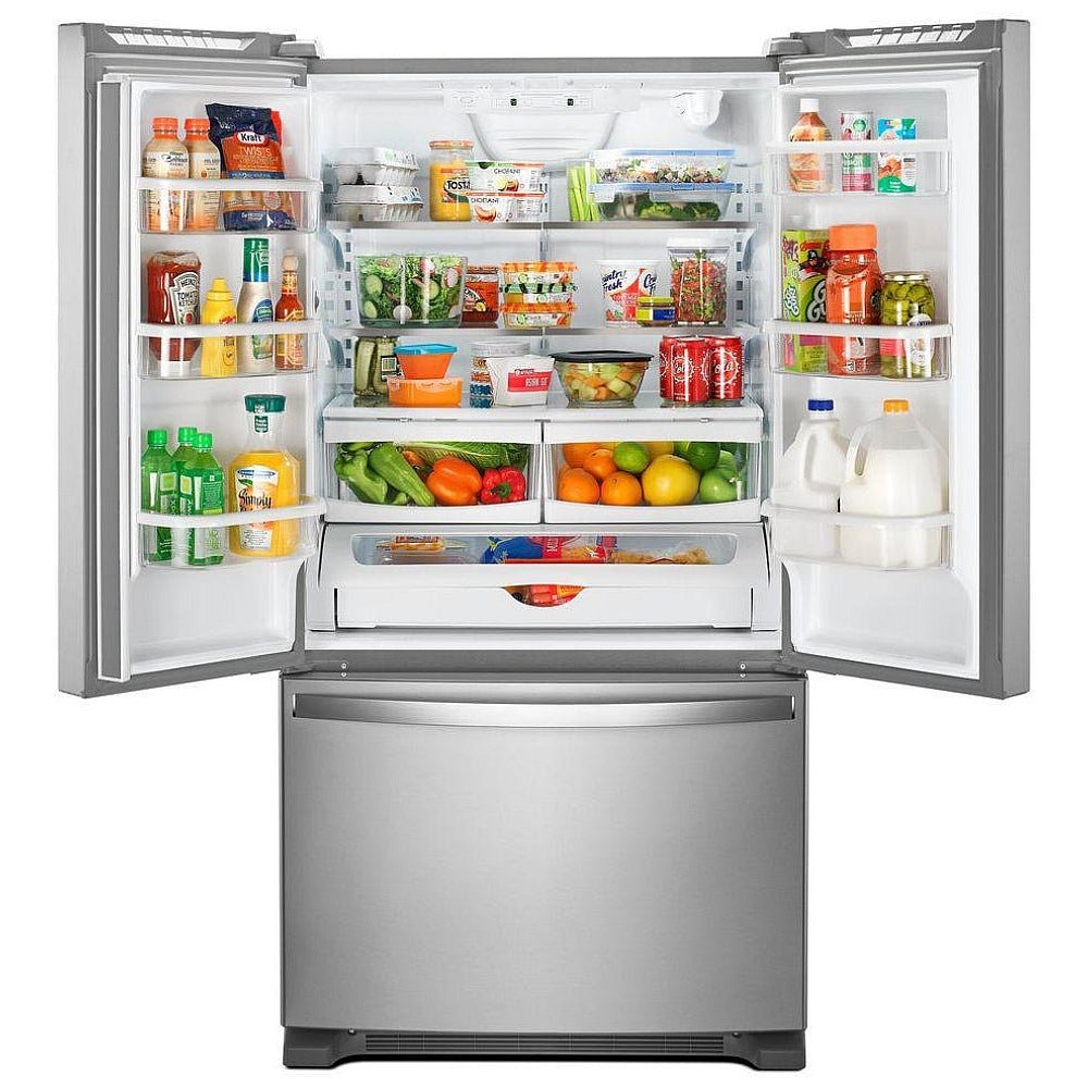 Whirlpool WRF540CWHZ 36" Counter-Depth French Door Refrigerator – 20 Cu. Ft. – Fingerprint-Resistant Stainless Steel