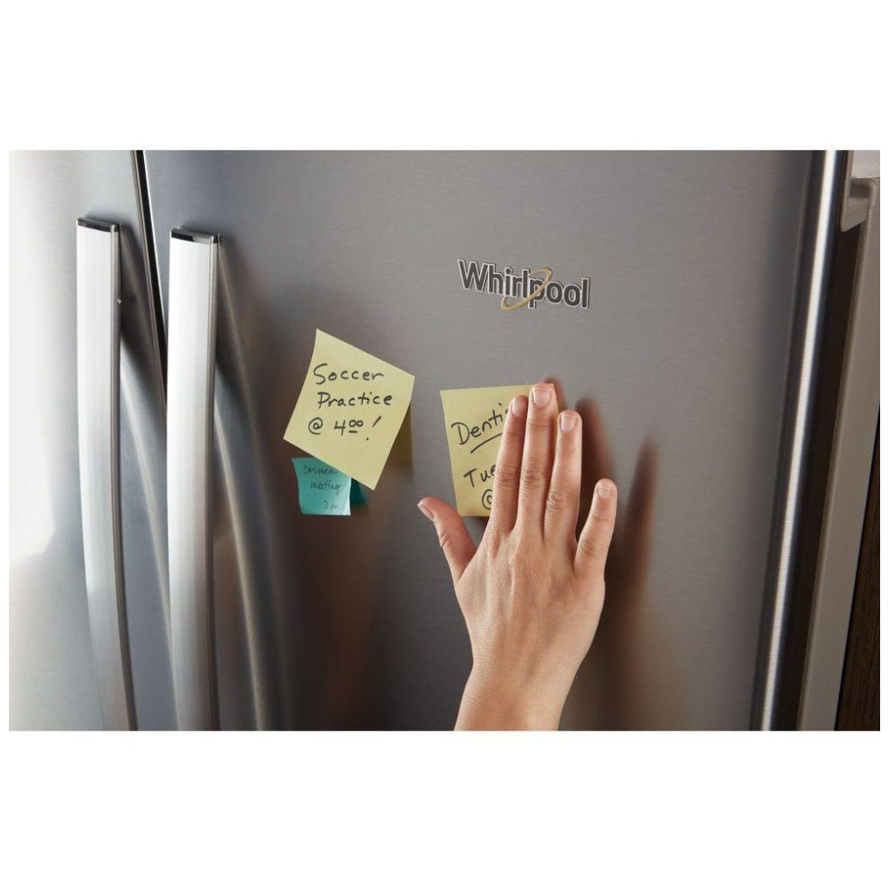 Whirlpool WRF540CWHZ 36" Counter-Depth French Door Refrigerator – 20 Cu. Ft. – Fingerprint-Resistant Stainless Steel