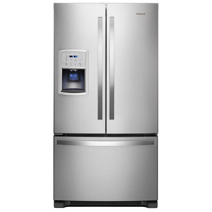 Whirlpool counter-depth French door refrigerator – front view