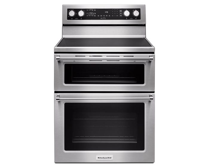 KitchenAid 30 Inch 5 Element Electric Double Oven Convection Range